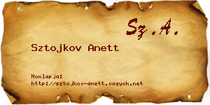 Sztojkov Anett névjegykártya