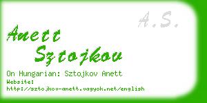 anett sztojkov business card